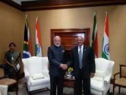 India and South Africa on Friday signed three memorandums of understanding (MoUs), including two on information and communication technology and tourism.