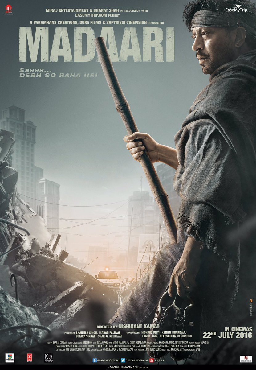 Irrfan Khan's upcoming movie 'Madaari' first look revealed today. Irrfan Khan,Madaari,Madaari first look,Madaari poster,Madaari first look poster,Irrfan Khan in Madaari,bollywood movie Madaari,Madaari pics,Madaari images,Madaari stills,Madaari pictures