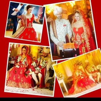 The marriage of actress Divyanka Tripathi and Vivek Dahiya was a private affair and it was attended by the couple family members and close friends.