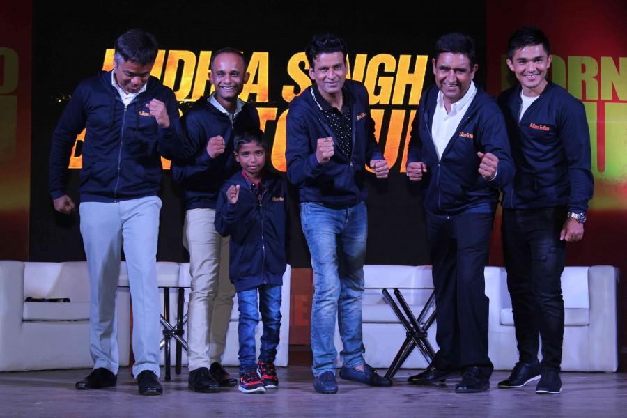 Actor Manoj Bajpayee, who plays the role of a coach of Budhia Singh, the youngest marathon runner in the biopic, feels this film will be considered as one of the best five films of his career. Budhia Singh,Manoj Bajpayee,Budhia Singh - Born To Run,Anthem launch of film Budhia Singh - Born To Run,Anthem launch of film Budhia Singh,marathon,bollywood movie Budhia Singh,Budhia Singh promotion,Budhia Singh promotion pics,Budhia Singh promotion imag