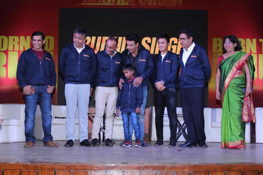 Actor Manoj Bajpayee, who plays the role of a coach of Budhia Singh, the youngest marathon runner in the biopic, feels this film will be considered as one of the best five films of his career. Budhia Singh,Manoj Bajpayee,Budhia Singh - Born To Run,Anthem launch of film Budhia Singh - Born To Run,Anthem launch of film Budhia Singh,marathon,bollywood movie Budhia Singh,Budhia Singh promotion,Budhia Singh promotion pics,Budhia Singh promotion imag