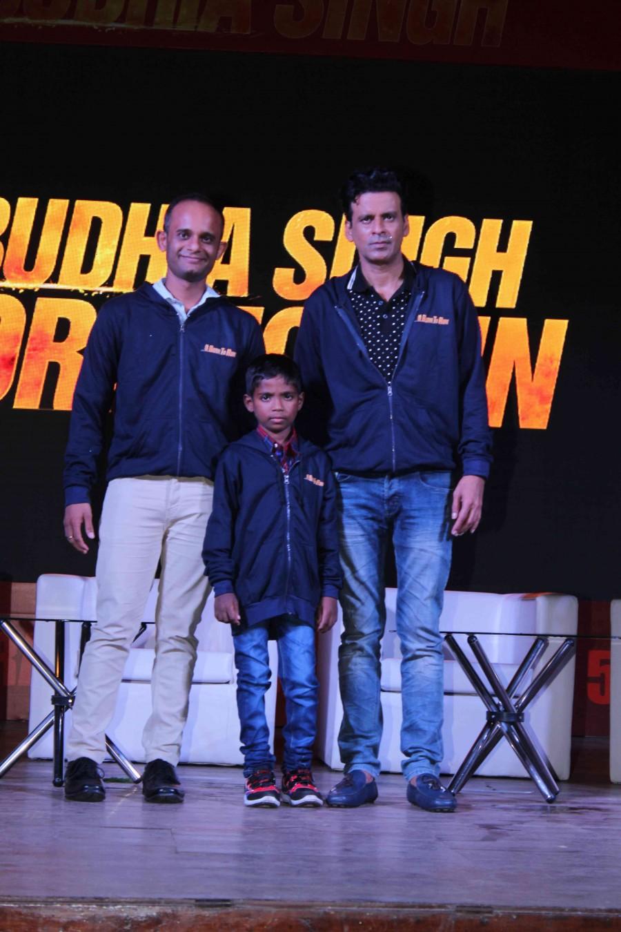 Actor Manoj Bajpayee, who plays the role of a coach of Budhia Singh, the youngest marathon runner in the biopic, feels this film will be considered as one of the best five films of his career. Budhia Singh,Manoj Bajpayee,Budhia Singh - Born To Run,Anthem launch of film Budhia Singh - Born To Run,Anthem launch of film Budhia Singh,marathon,bollywood movie Budhia Singh,Budhia Singh promotion,Budhia Singh promotion pics,Budhia Singh promotion imag