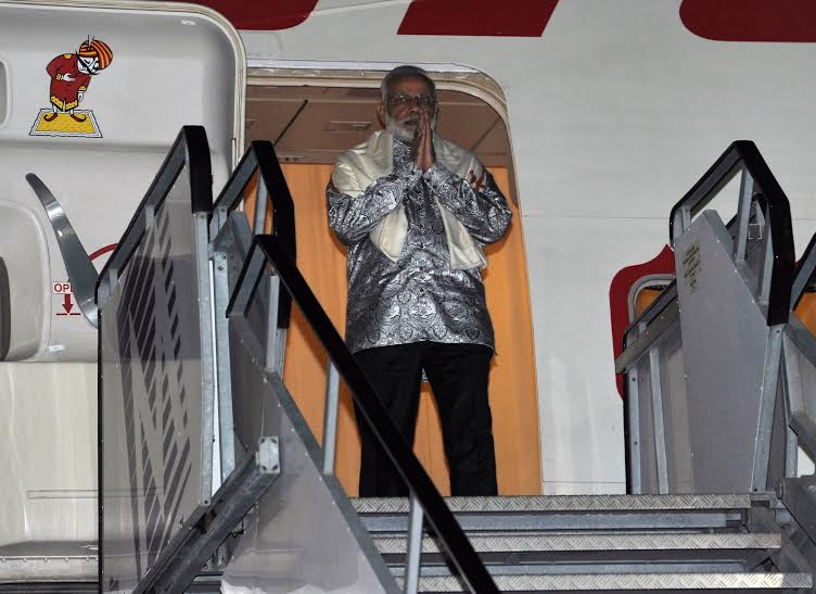 Prime Minister Narendra Modi on Friday night arrived in Durban from Johannesburg for the second day of his engagements in South Africa. Narendra Modi,Narendra Modi arrives Durban,Modi arrives Durban,Prime Minister Narendra Modi,Narendra Modi on Africa tour,Modi on Africa tour
