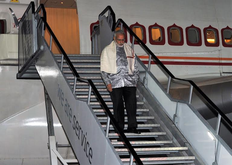 Prime Minister Narendra Modi on Friday night arrived in Durban from Johannesburg for the second day of his engagements in South Africa. Narendra Modi,Narendra Modi arrives Durban,Modi arrives Durban,Prime Minister Narendra Modi,Narendra Modi on Africa tour,Modi on Africa tour