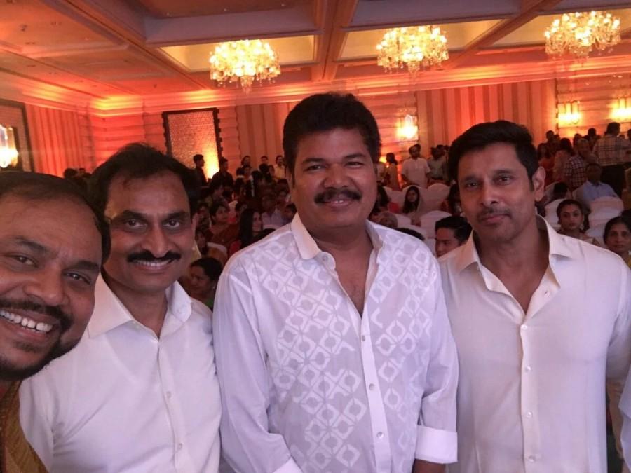 South Indian actor Chiyaan Vikram's daughter Akshita engaged to DMK leader M Karunanidhi's grandson Manu Ranjit on Sunday July 10th in Chennai. Celebs like Shankar, Udhayanidhi Stalin and many others graced the event. Chiyaan Vikram,Vikram,vikram daughter engagement,Karunanidhi grandson,Karunanidhi's great grandson,Karunanidhi,Vikram daughter,Vikram daughter marriage,Vikram daughter wedding