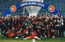 Ronaldo-less Portugal, which had never won any major soccer tournament title, upset hosts France 1-0 in the extra time of the breathtaking Euro 2016 final on Sunday night.