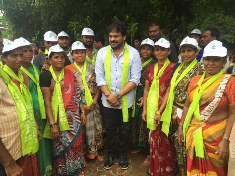 Telugu celebs like Chiranjeevi, Allu Arjun, Sneha Reddy and Ayaan plant saplings as part of Haritha Haram campaign.