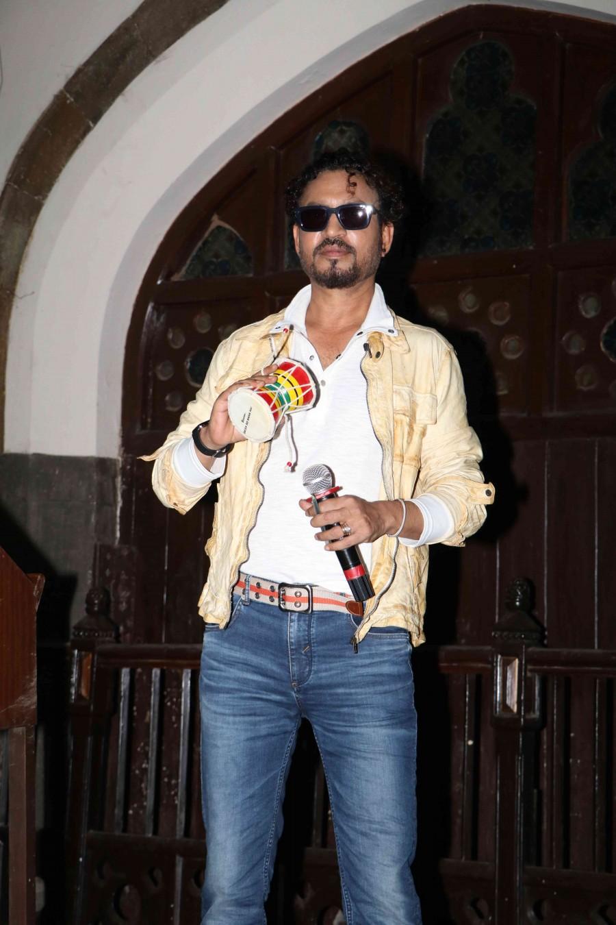 Irrfan Khan has been on a promotional spree, for his upcoming movie, Madaari. Madaari Team visits Wilson College,Irrfan Khan,Irrfan Khan at Madaari promotion,Madaari promotions,Madaari movie promotions,Madaari team,bollywood movie Madaari,Madaari promotion pics,Madaari promotion images,Madaari promotion photos,Madaari promotion sti