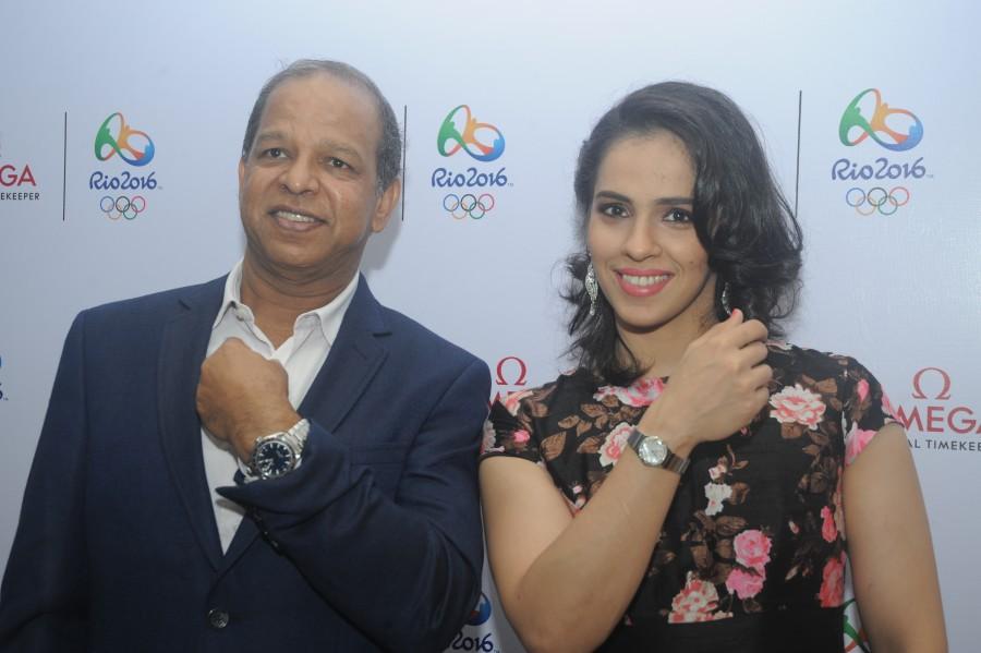 With OMEGA now poised to continue its long tradition of timekeeping at Rio 2016, it celebrated the upcoming occasion at a special event in Bangalore with one of the world's top Badminton players – Saina Nehwal. Rio 2016,Olympics 2016,Saina Nehwal receives special Omega watches,Saina Nehwal,Omega watches,special Omega watches,Badminton player,saina nehwal badminton player,Badminton player Saina Nehwal,Saina Nehwal pics,Saina Nehwal images,Saina Nehwal photos,Sain