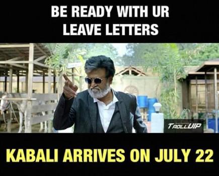 Kabali leave letter goes viral in Social Media.