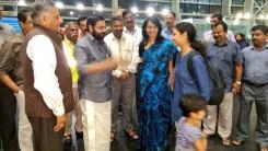 One hundred and fifty six persons who were evacuated from South Sudan arrived on a special Indian Air Force C-17 aircraft at the international airport here early on Friday.