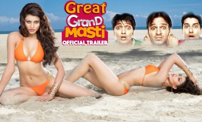 Check out the first look poster of Great Grand Masti starring Ritesh Deshmukh, Vivek Oberoi, Aftab Shivdasani, Urvashi Rautela, Pooja Bose in the lead role. Great Grand Masti,Great Grand Masti first look,Great Grand Masti poster,Great Grand Masti first look poster,Ritesh Deshmukh,Vivek Oberoi,Aftab Shivdasani,Urvashi Rautela,Pooja Bose,Great Grand Masti trailer,Great Grand Masti pics,Great Grand Masti images