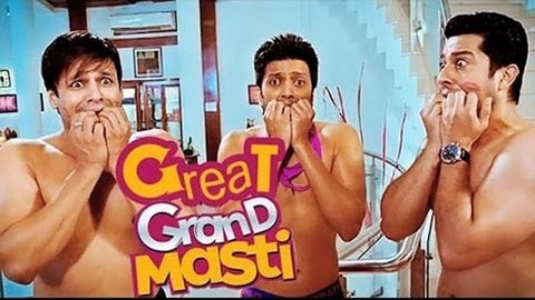 Check out the first look poster of Great Grand Masti starring Ritesh Deshmukh, Vivek Oberoi, Aftab Shivdasani, Urvashi Rautela, Pooja Bose in the lead role. Great Grand Masti,Great Grand Masti first look,Great Grand Masti poster,Great Grand Masti first look poster,Ritesh Deshmukh,Vivek Oberoi,Aftab Shivdasani,Urvashi Rautela,Pooja Bose,Great Grand Masti trailer,Great Grand Masti pics,Great Grand Masti images