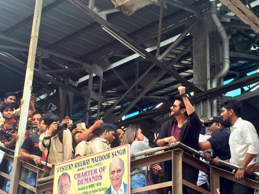 Veteran actor Anil Kapoor took a local train from Churchgate here to promote his forthcoming TV drama series Anil Kapoor,actor Anil Kapoor,Anil Kapoor travels in local train for '24: Season 2',Anil Kapoor travels in local train,Anil Kapoor 24: Season 2,24: Season 2,Anil Kapoor travels local train,Veteran actor Anil Kapoor,Anil Kapoor latest pics,Anil K