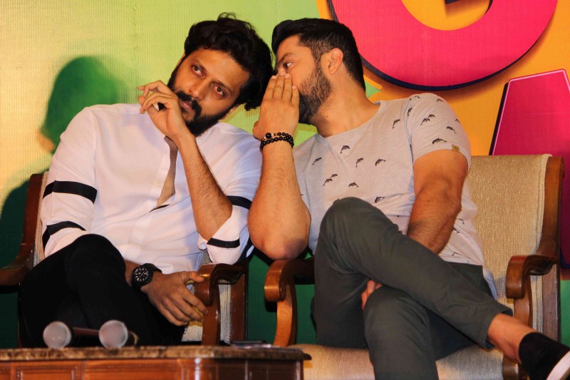 Cast of Great Grand Masti- Riteish Deshmukh; Vivek Oberoi, Aftab Shivdasani, Urvashi Rautela, Director Indra Kumar & Producer Ekta Kapoor address the media on the issue of piracy and online leak of the film in Mumbai. Great Grand Masti,Vivek Oberoi,Aftab Shivdasani,Urvashi Rautela,Director Indra Kumar,Ekta Kapoor,Great Grand Masti online leak,great grand masti leaked online,great grand masti full movie leaked online