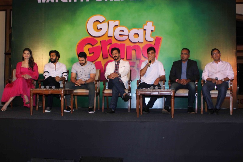 Cast of Great Grand Masti- Riteish Deshmukh; Vivek Oberoi, Aftab Shivdasani, Urvashi Rautela, Director Indra Kumar & Producer Ekta Kapoor address the media on the issue of piracy and online leak of the film in Mumbai. Great Grand Masti,Vivek Oberoi,Aftab Shivdasani,Urvashi Rautela,Director Indra Kumar,Ekta Kapoor,Great Grand Masti online leak,great grand masti leaked online,great grand masti full movie leaked online