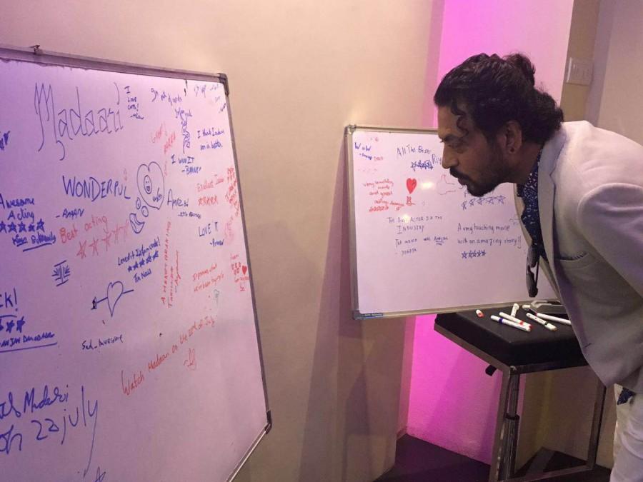 The team of Madaari recently arranged a special screening for the young critics. Irrfan Khan,Madaari,Madaari special screening,bolywood movie Madaari,Irrfan Khan organises special screening of Madaari for children