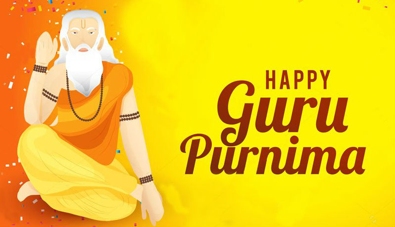 Free Vector | Flat guru purnima background with candles and parchment