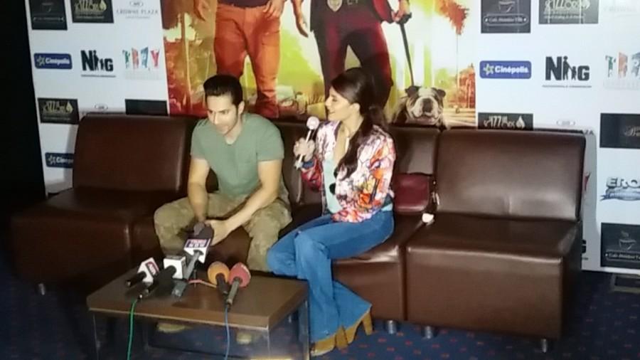 The Dishoom team consisting of Varun Dhawan and Jacqueline Fernandez visited Jaipur, the pink city to promote the film. Varun Dhawan,Jacqueline Fernandez,Dishoom,Dishoom promotion,Dishoom movie promotion,Varun Dhawan and Jacqueline Fernandez,Dishoom promotion pics,Dishoom promotion images,Dishoom promotion stills,Dishoom promotion pictures