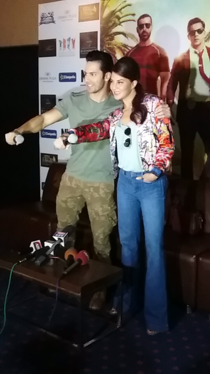 The Dishoom team consisting of Varun Dhawan and Jacqueline Fernandez visited Jaipur, the pink city to promote the film. Varun Dhawan,Jacqueline Fernandez,Dishoom,Dishoom promotion,Dishoom movie promotion,Varun Dhawan and Jacqueline Fernandez,Dishoom promotion pics,Dishoom promotion images,Dishoom promotion stills,Dishoom promotion pictures