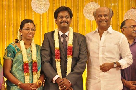 Rajinikanth at SP Muthuraman’s Daughter Wedding Reception