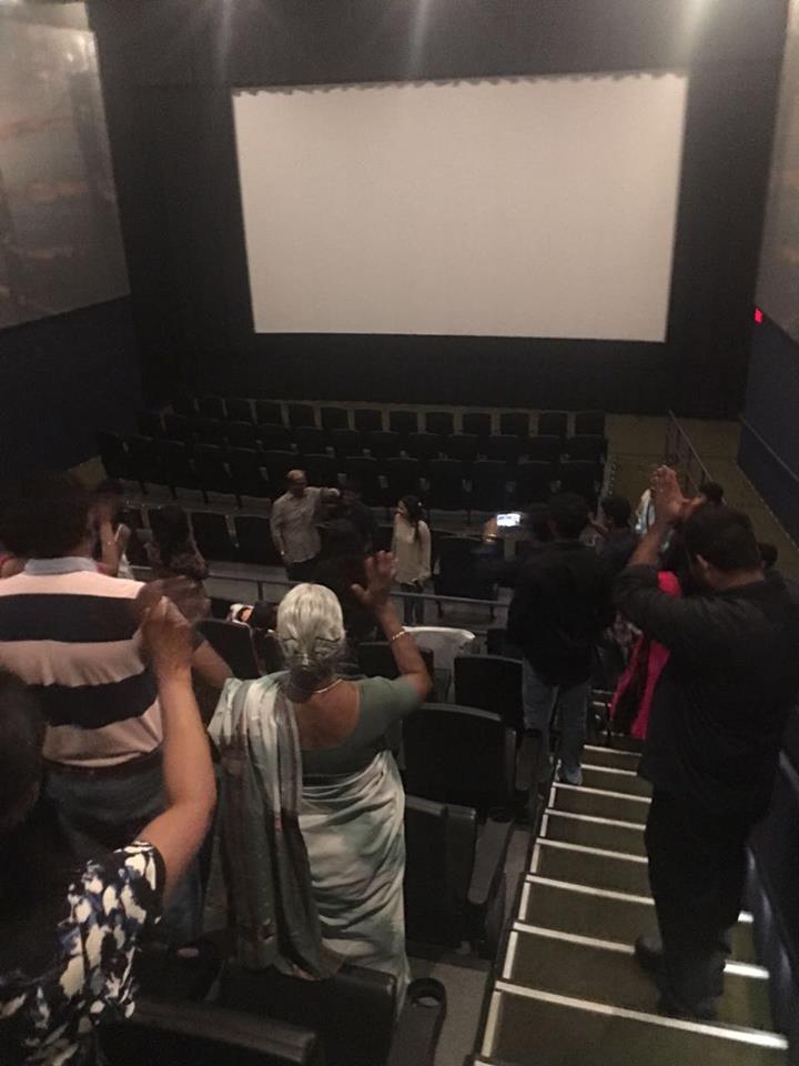 Superstar Rajini and Aishwaryaa R. Dhanush watching a Spl show of Kabali movie in USA. Kabali special screening,Kabali,rajnikanth,rajinikanth kabali,Kabali special screening pics,Kabali special screening images,Kabali special screening photos,Kabali special screening stills,Kabali special screening pictures