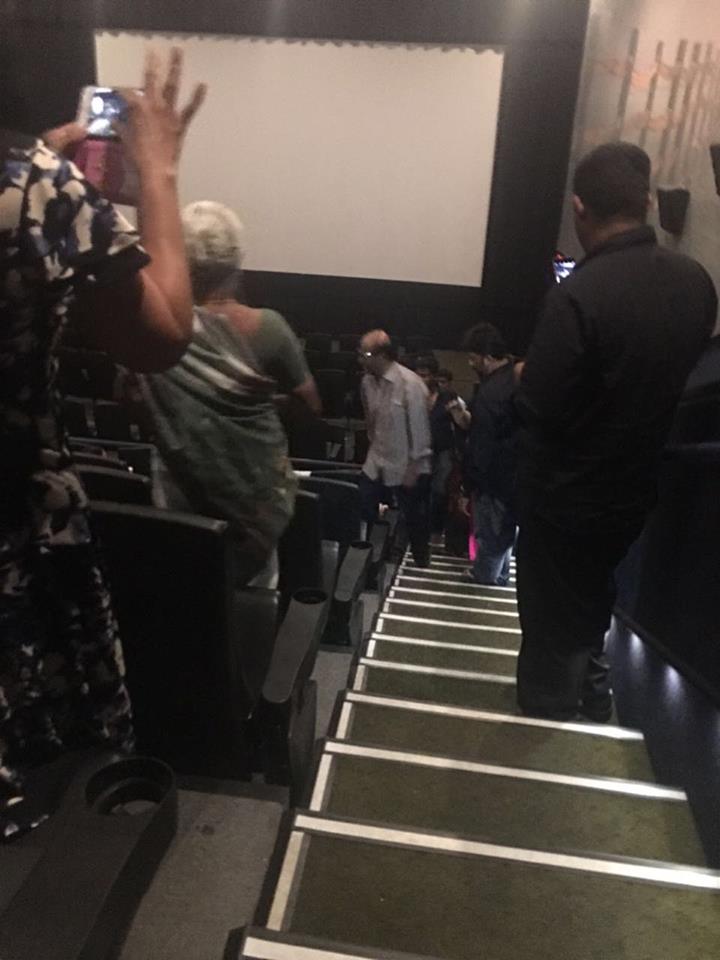 Superstar Rajini and Aishwaryaa R. Dhanush watching a Spl show of Kabali movie in USA. Kabali special screening,Kabali,rajnikanth,rajinikanth kabali,Kabali special screening pics,Kabali special screening images,Kabali special screening photos,Kabali special screening stills,Kabali special screening pictures