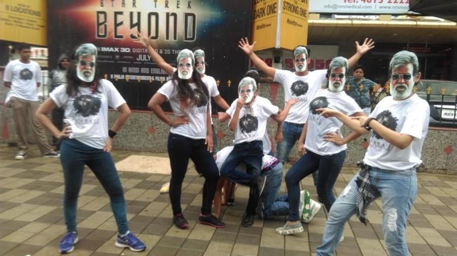 The film production team has already launched its on-ground promotions for Kabali,rajinikanth kabali,Kabali release,Kabali fans,Rajinikanth,Rajinikanth fans,Kabali bus,Rajinikanth fans in Mumbai,Kabali in Mumbai,Kabali review,Kabali movie review,Kabali pics,Kabali images,Kabali photos,Kabali stills,Kabali pictures