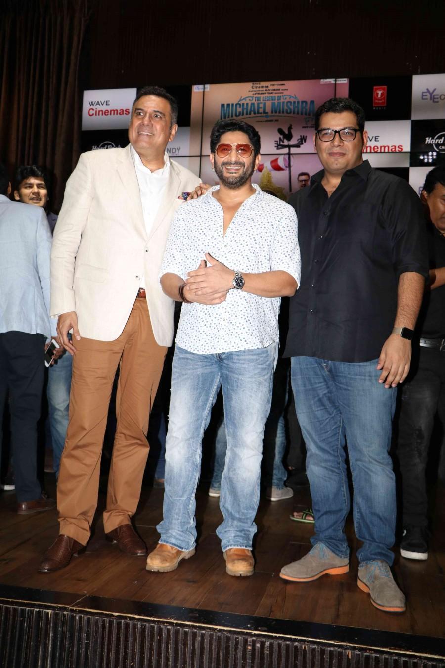 Photos of Bollywood movie 'The Legend of Michael Mishra' music launch. Celebs like Arshad Warsi, Boman Irani and others graced the event. The Legend of Michael Mishra,The Legend of Michael Mishra music launch,Arshad Warsi,Boman Irani,Arshad Warsi and Boman Irani,Michael Mishra,The Legend of Michael Mishra audio launch,The Legend of Michael Mishra music launch pics,The Legend of Michael Mish