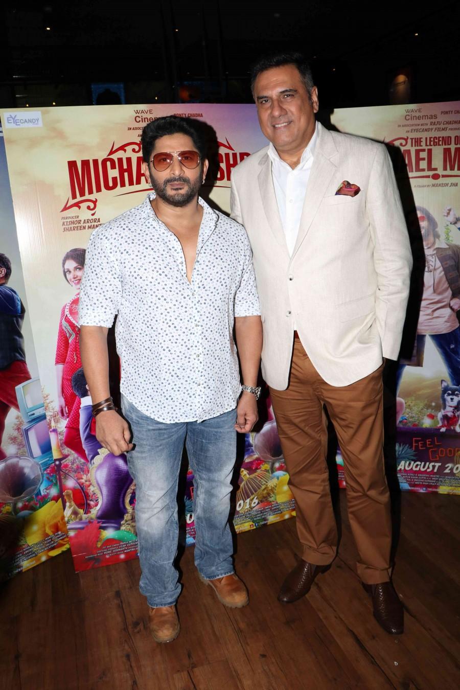 Photos of Bollywood movie 'The Legend of Michael Mishra' music launch. Celebs like Arshad Warsi, Boman Irani and others graced the event. The Legend of Michael Mishra,The Legend of Michael Mishra music launch,Arshad Warsi,Boman Irani,Arshad Warsi and Boman Irani,Michael Mishra,The Legend of Michael Mishra audio launch,The Legend of Michael Mishra music launch pics,The Legend of Michael Mish
