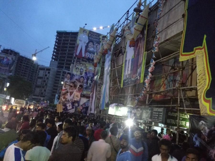 South Indian superstar Rajinikant's latest blockbuster Rajinikanth,Kabali,rajinikanth kabali,Kabali in Bangalore,kabali box office collection,rajinikanth,Kabali mania,Kabali fdfs,Kabali fdfs celebrations,Kabali fdfs celebrations pics,Kabali fdfs celebrations images,Kabali fdfs celebrations photos,Kabali fdfs