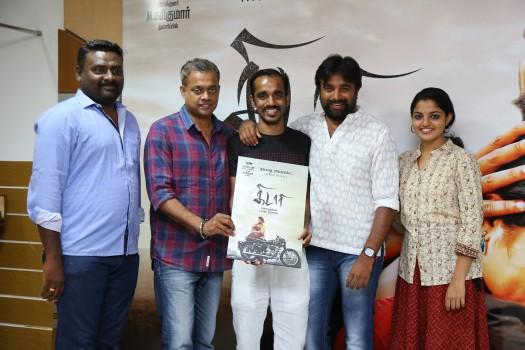 Kidaari Movie Single Track Launch event held at Chennai. Sasikumar, Nikhila Vimal, Director Prasanth Murugesan, Gautham Vasudev Menon, Music Director Darbuka Siva, SR Kadhir and others graced the event.