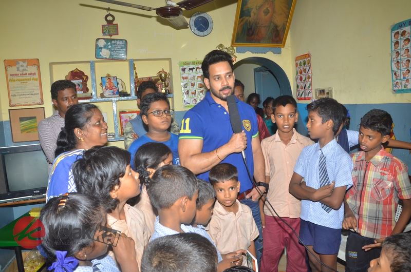 South Indian Actor Bharath celebrates his birthday with his wife Jeshly Joshua at an Orphanage in Chennai. Bharath,Bharath Birthday Celebration pictures,Bharath Birthday Celebration,Bharath Birthday Celebration 2016,Bharath Birthday Celebration pics,Bharath Birthday Celebration images,Bharath Birthday Celebration stills,Bharath Birthday Celebration photo
