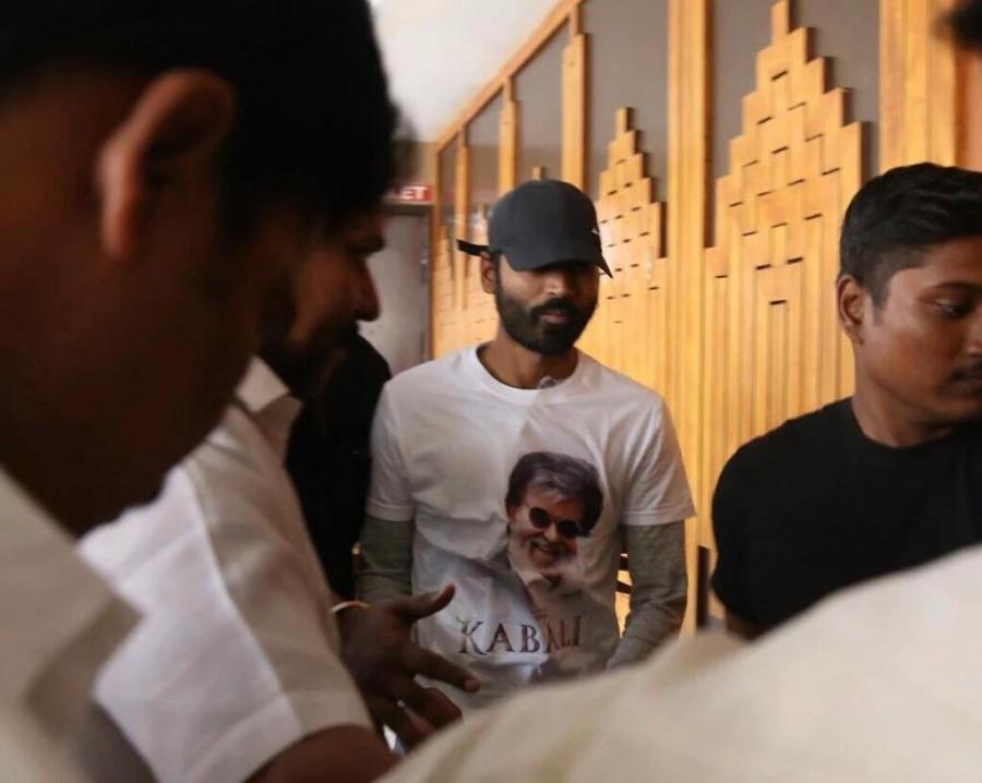 Rajinikanth,superstar rajinikanth,rajinikanth kabali,Dhanush,Shanthnu,shanthnu bhagyaraj,Kabali fdfs,celebs watches Kabali movie,celebs at Kabali fdfs