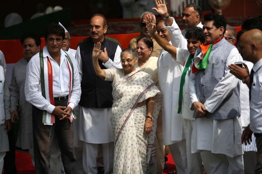 Congress President Sonia Gandhi on Saturday flagged off here a three-day bus yatra to Uttar Pradesh which is intended to inform the people about the failures of successive non-Congress governments in the state. Congress UP poll campaign,UP poll campaign,Congress poll campaign,Sonia Gandhi,Rahul Gandhi,3-day bus yatra,Congress Vice President Rahul Gandhi,Raj Babbar,Ghulam Nabi Azad,Babbar,Dikshit,bus yatra,cONGRESS bus yatra