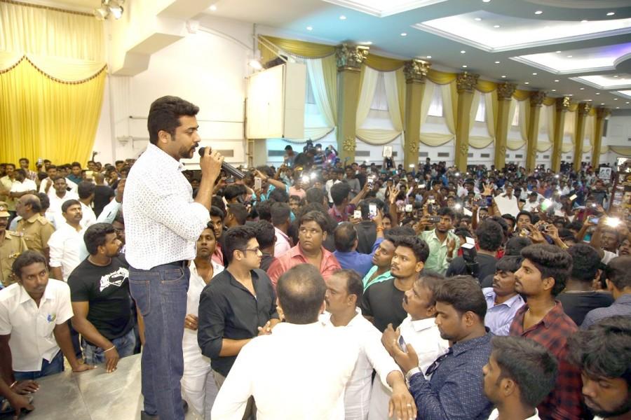 South Indian actor Suriya meets his fans on his 41st birthday. Surya,Surya meets his fans on his 41st birthday,Surya 41st birthday,Surya 41st birthday celebration,Surya birthday celebration,Surya birthday celebration pics,Surya birthday celebration images,Surya birthday celebration photos,Surya birthday celebration s