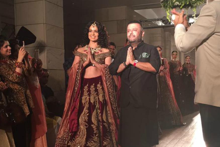 Actress Kangana Ranaut looked every inch a Mughal empress as she walked for Manav Gangwani in his creation from his latest collection titled Begum-e-Jannat at the FDCI India Couture Week 2016 here on Sunday. Kangana Ranaut,Kangana Ranaut as Mughal,Kangana Ranaut in Mughal,Kangana Ranaut turns Mughal,Manav Gangwani,India Couture Week 2016,FDCI India Couture Week,Fashion,Kangana Ranaut latest pics,Kangana Ranaut latest images,Kangana Ranaut latest photos,Kangan