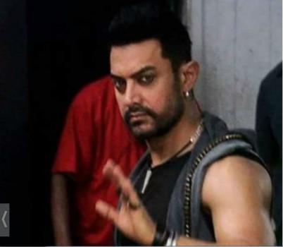 Recently Aamir Khan's look from 'Dangal' promotional song was spotted, while the  actor was shooting at a suburban studio.