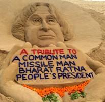 APJ Abdul Kalam,APJ Abdul Kalam first death anniversary,APJ Abdul first death anniversary,APJ Abdul death anniversary,Abdul Kalam,Sudarsan Pattnaik,Sand artist Sudarsan Pattnaik