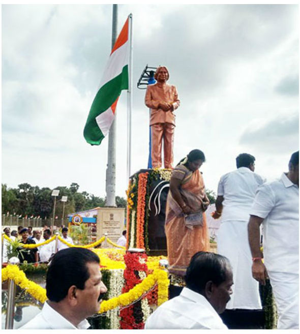 Foundation stone for APJ Abdul Kalam's memorial laid at Rameswaram. APJ Abdul Kalam,Abdul Kalam,APJ Abdul Kalam Memorial Foundation Stone,Abdul Kalam Foundation Stone,APJ Abdul Kalam Foundation Stone,Abdul Kalam's memorial laid at Rameswaram