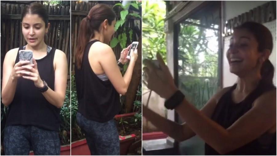 Bollywood actress Anushka Sharma is Hooked on to Pokemon Go. Anushka Sharma,Anushka Sharma is Hooked on to Pokemon Go,Anushka Sharma playing Pokemon Go,Anushka Sharma Pokemon Go,Pokemon Go,Pokemon Go fever,Pokemon Go game