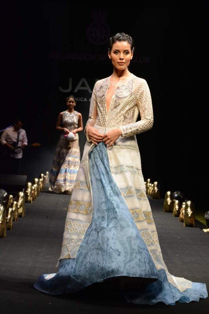 In the ever-evolving fashion world, try going bold with off-shoulder blouses, or do a sensual cover-up with a cape or even by adding a dash of style with a fusion jacket in the bridal season, say experts. Vogue Wedding Show 2016,Vogue Wedding Show,Wedding Show 2016,Wedding Show,bridal season,bridal season 2016,fashion show,fashion,fashion show 2016