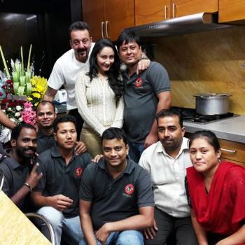 Bollywood actor Sanjay Dutt's birthday Celebration pictures.