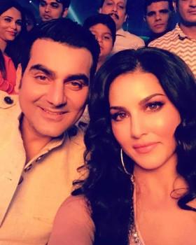 Actors Sunny Leone and Arbaaz Khan, who will be seen sharing screen space for the first time in 