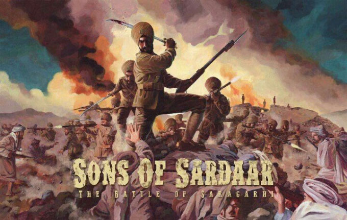 Here's presenting you the new poster of Ajay Devgn's new venture - Sons of Sardaar: Battle of Saragarhi. Ajay Devgn,Ajay Devgn in Sons of Sardaar,Sons of Sardaar first look,Sons of Sardaar first look poster,Sons of Sardaar poster,Bollywood movie Sons of Sardaar,Sons of Sardaar movie pics,Sons of Sardaar movie images,Sons of Sardaar photos,Sons of Sardaar sti