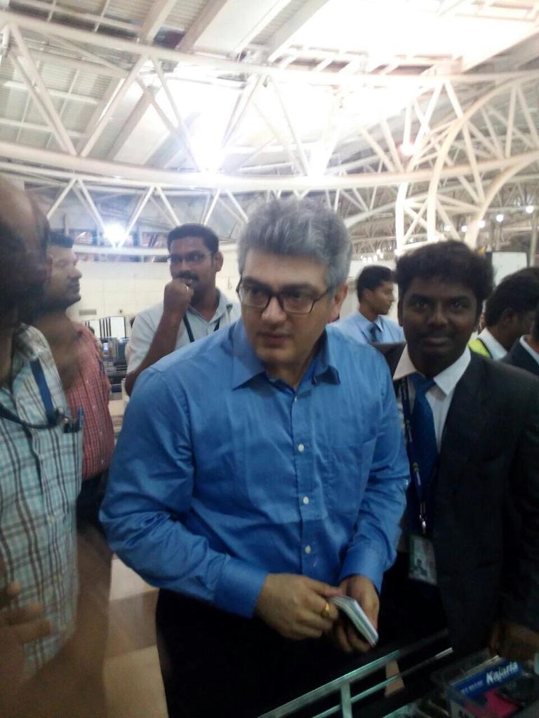 Ajith leaves Chennai for AK 57 Shooting in Bulgaria. Thala 57,Ajith 57,Ajith,Thala Ajith,Ajith leaves Chennai,Ajith in Chennai,Ajith in Airport,Ajith latest pics,Ajith latest images,Ajith latest photos,Ajith latest stills,Ajith latest pictures
