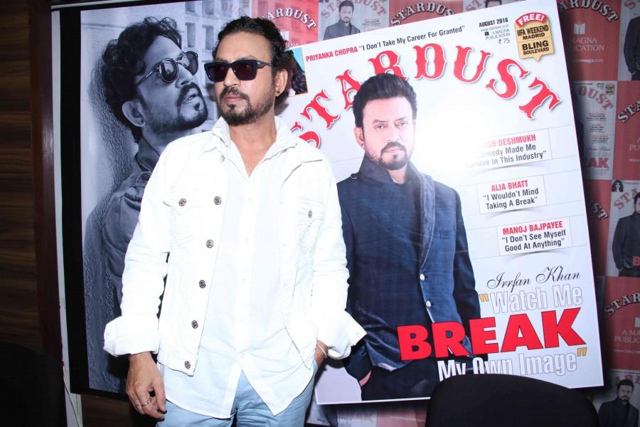 Bollywood actor Irrfan Khan unveils Stardust August 2016 issue. Irrfan Khan,Irrfan Khan unveils Stardust August 2016 issue,Stardust August 2016 issue,Irrfan Khan launches Stardust August 2016,Irrfan Khan launches Stardust August 2016 issue,Stardust August 2016,actor Irrfan Khan,Irrfan Khan latest pics,Irrfan Khan late