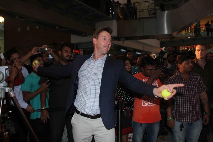 Former Australian cricket player turned actor Brett Lee during the promotion of upcoming film Unindian in Mumbai. Brett Lee,Australian cricket player Brett Lee,Brett Lee promotes Unindian movie,Brett Lee promotes Unindian movie in Mumbai,Unindian,bollywood movie Unindian,Unindian promotion,Unindian promotion pics,Unindian promotion images,Unindian promotion photos,Un