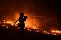 Firefighters battle the Soberanes Fire in northern California.