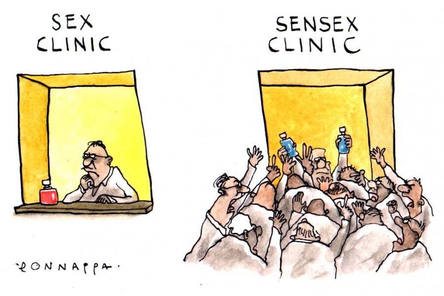 IBTimes Cartoon Sensex,markets